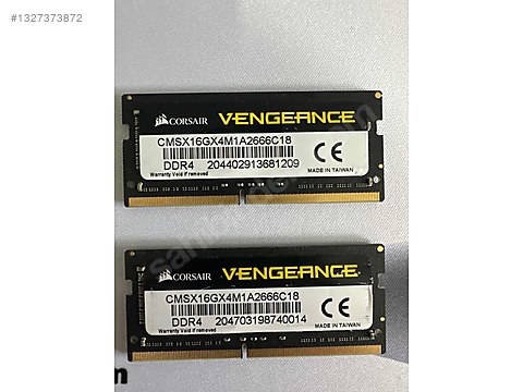 Corsair Vengeance 16x2 2666Mhz DDR4 Laptop ramleri. sahibinden