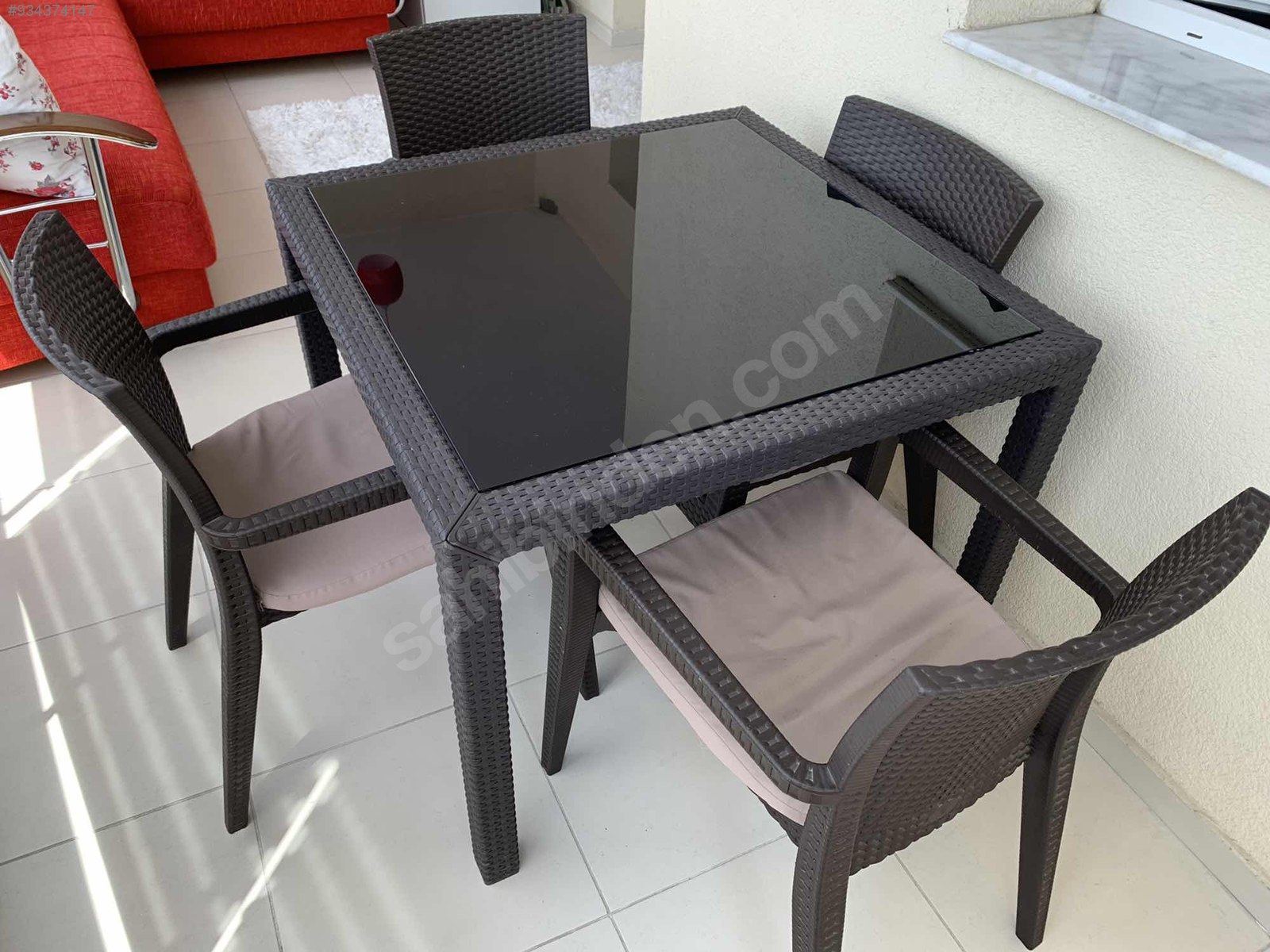 İkinci El Rattan Masa &amp; Sandalye Takımı