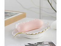 Deniz kabuğu tasarım seramik sabunluk (su tutmaz)