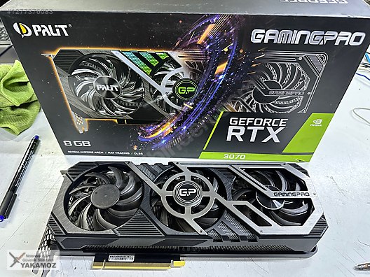 Palit RTX 3070 GamingPro OC 256 Bit GDDR6 8 GB GARANTİLİ on