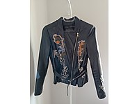 AFTF Basic İşlemeli Deri Ceket