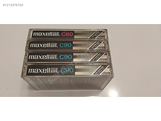 Çok Nadir 4 adet Vintage MAXELL UD XLII Krom Kasetler Çok Temiz