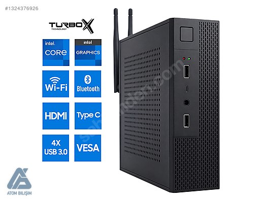 Toplama / Turbox Mini-44 i5 7400 16GB 256GB HDMI Type-C WiFi BT