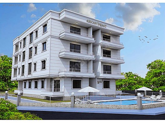 KARAAĞAÇ KONARLI MAH PROJEDEN YÜZME HAVUZLU SATILIK 2+1 DAİRELER #1190377067