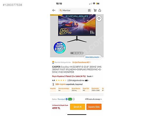 Used & Brand New Items / Computers / Monitors / LED & LCD Monitör