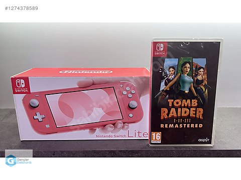 Nintendo Switch Lite Tomb Raider Remastered TAKAS KURYE !! at