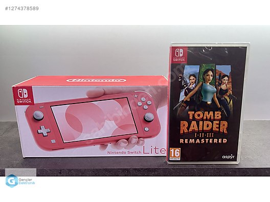 Nintendo Switch Lite Tomb Raider Remastered TAKAS KURYE !! at