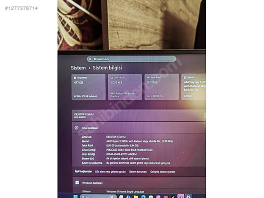 İkinci El ve Sıfır Alışveriş / Bilgisayar / Dizüstü (Notebook) / Laptop / Honor