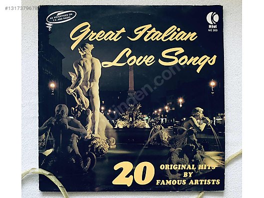 GREAT ITALIAN LOVE SONGS 20 Original Hits * 1974 dönem bsk LP