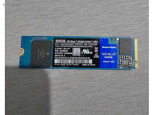 wd blue sn550 500gb m2 nvme ssd sahibinden.comda - 1301380691
