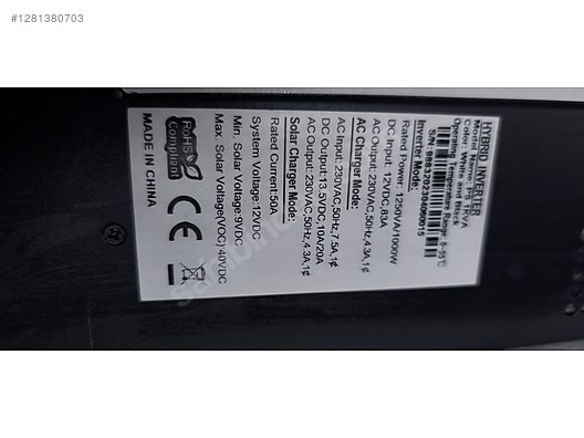 Güneş Enerjisi Sistemi - Karavanlar için 12 volt akıllı tam sinüs inverterler.