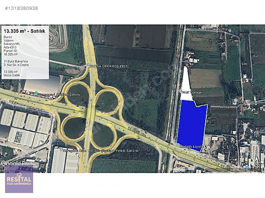 11 Eylül Bulvarı Üzerinde Satılık 13.335 m² Arsa ve Depolar