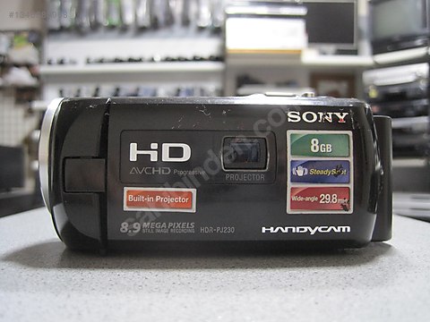 SONY HDR-PJ230 HD-PROJEKTÖRLÜ-8 GB HARD DİSKLİ-HAFIZA KARTLI