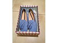 Bebek Mavisi Süet Loafer / Babet - 39 Numara