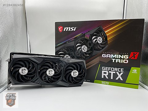 MSI GeForce RTX 3070 Gaming X Trio 8GB 256BİT 0 GİBİ TERTEMİZ