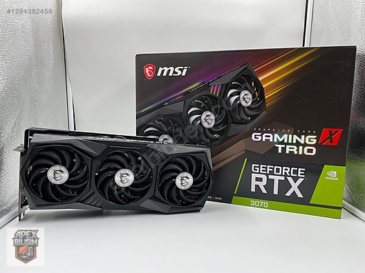 MSI GeForce RTX 3070 Gaming X Trio 8GB 256BİT 0 GİBİ TERTEMİZ