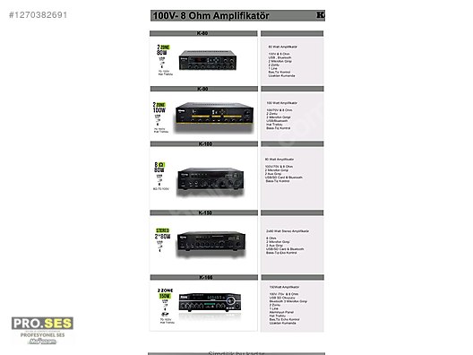 di-er-entegre-amfi-ses-sistem-anfiler-100v-8ohm-trafolu-trafosuz