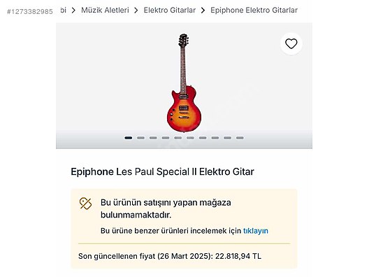 Epiphone Elektro Gitar