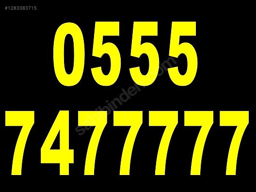 İkinci El ve Sıfır Alışveriş / Cep Telefonu & Aksesuar / Numara / Turkcell