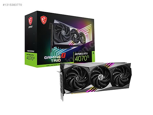 MSI GeForce RTX 4070 Ti GAMING X TRIO 12GB GDDR6X - SORUNSUZ