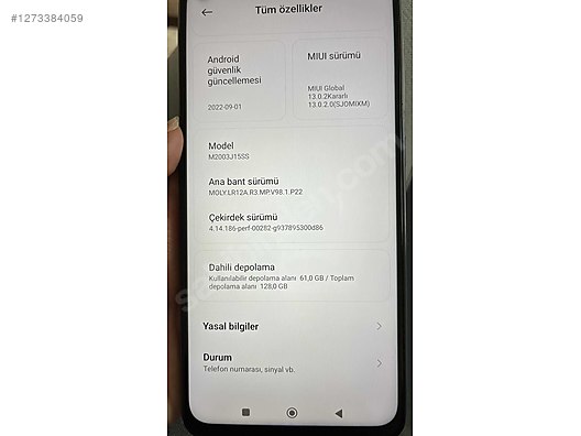 İkinci El ve Sıfır Alışveriş / Cep Telefonu & Aksesuar / Cep Telefonu / Xiaomi / Redmi Note 9