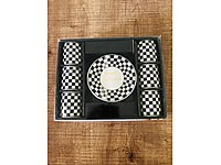 Siyah Beyaz 6 lı fincan takımı