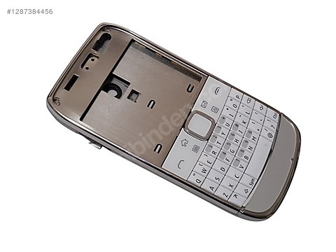 Nokia E6 E6-00 Kapak Kasa Tuş Original Full housing Silver -Whit