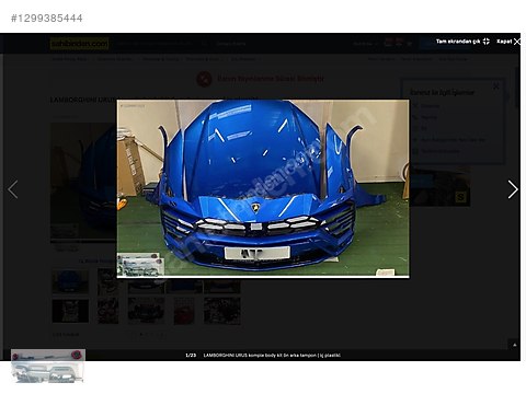 LAMBORGHINI URUS komple body kit ön arka tampon ( iç plastikl
