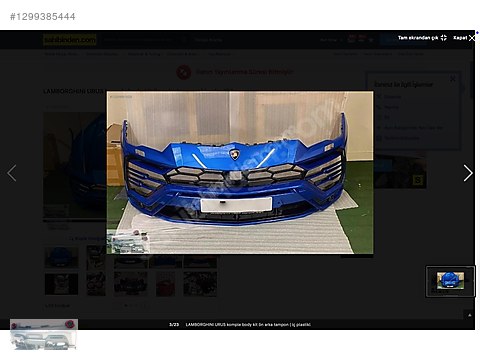 LAMBORGHINI URUS komple body kit ön arka tampon ( iç plastikl