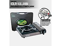 Gaz stop enmiyetli kamp ocağı