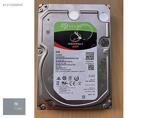 8TB SEAGATE İRONWOLF SATA MASAÜSTÜ HARDDİSK sahibinden.comda
