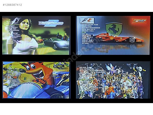 PS 2 64GB FLASH BELLEKLİ HEMDE CD İLE ÇALIŞAN ÇİPLİ PS2 FULL SET ...