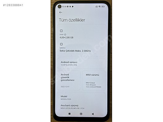 İkinci El ve Sıfır Alışveriş / Cep Telefonu & Aksesuar / Cep Telefonu / Xiaomi / Redmi Note 9