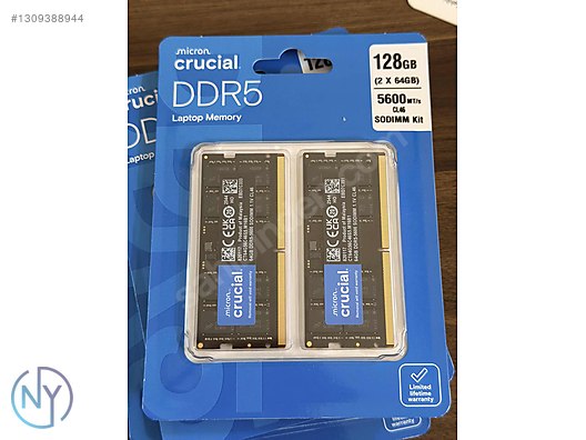 Crucial DDR5-5600 128GB (2x64GB) 中古 CRUCİAL DDR5 128GB 2x64GB 5600 SODIMM sahibinden.comda - 1309388944