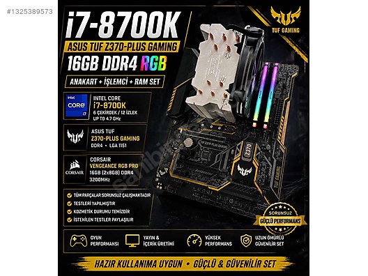 i7-8700K | ASUS TUF Z370-PLUS Gaming | 16GB Corsair Pro RGB