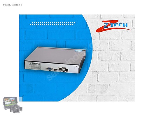 Ztech ZR-516 Kayıt Cihazı 16 Kanal 8mp 4K Nvr - Kanal DVR Kayıt