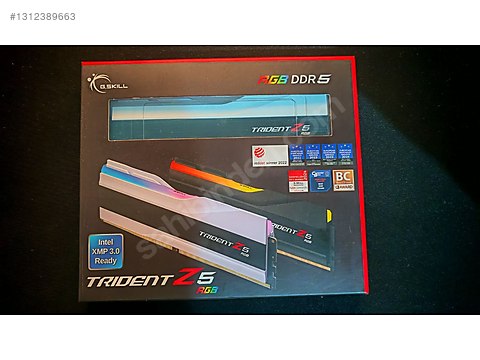 SIFIR-KAPALI-BEYAZ GSKILL 2x32 TRIDENT Z 64 GB 6000 MHz DDR5 on