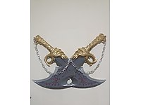Kratos un blade of chaosları dekoratif oyuncak