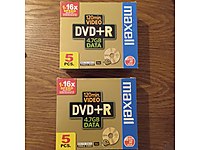 Maxell DVD+R 4.7 GB ambalajında 2x5'li kutu toplam fiyat