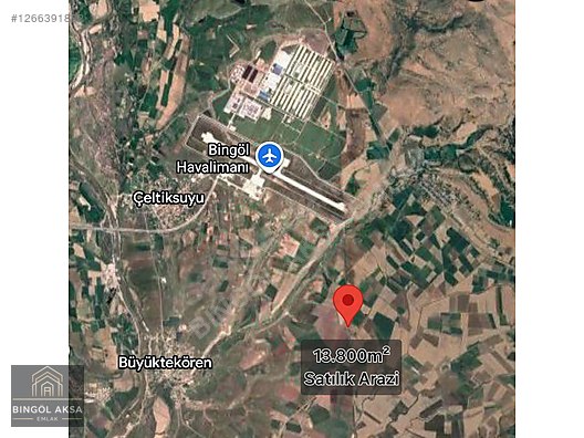 BİNGÖL AKSA EMLAK'tan 13.800m² SATILIK ARAZİ #1266391882