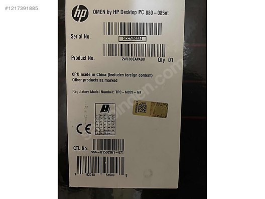 HP omen 880 higos anakart - Anakart ve Tüm Masaüstü Bilgisayar Parçaları sahibinden.com'da