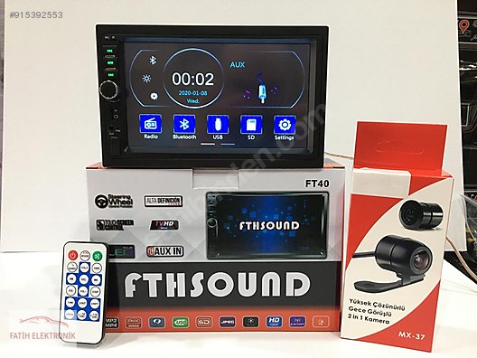 car multimedia player fth sound 7 full hd double teyp kamera hediye dabil oto teyp at sahibinden com 915392553