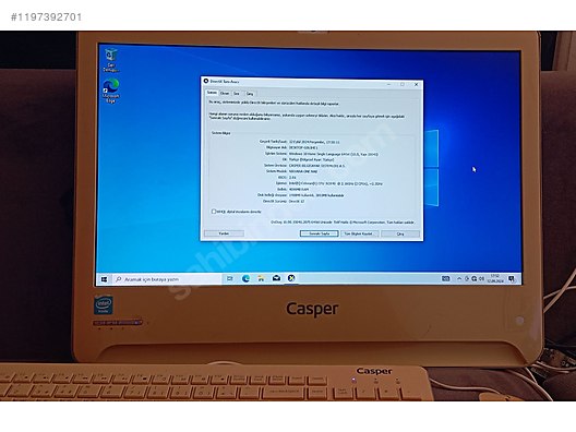 Casper Nirvana all in one pc yeni nesil işlemci 4 GB Ram 500 hdd - Alışveriş :: Sıfır, İkinci El Ürünlerle sahibinden.com'da