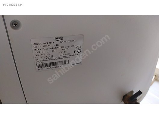 Beko BKT 650 B 65 Litre Hacimli Su Isıtıcı Termosifon - ERDEK - Beko ...