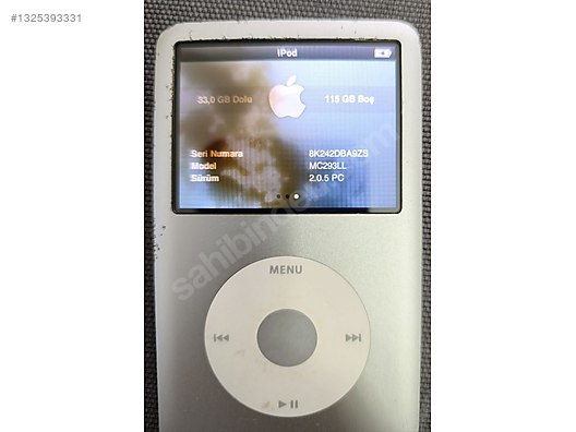 İPod Classic 7 Gen. 160GB Bataryası yeni - Apple iPod Classic MP3