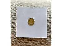 Altın renginde 25 kuruş