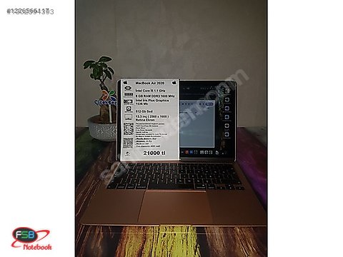 MacBook Air Retina 13'' A2179 2020 i5 - 512 SSD sahibinden.comda