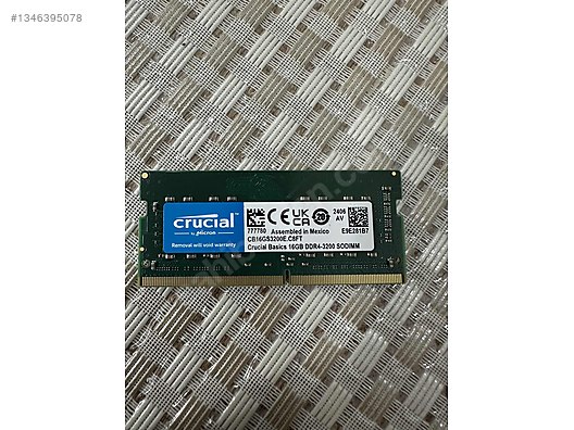 SORUNSUZ 16GB DDR4 RAM 3200 CRUCİAL on sahibinden.com - 1346395078