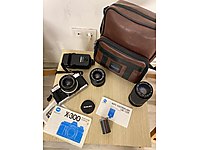 Minolta x-300 analog antika kamera seti full set