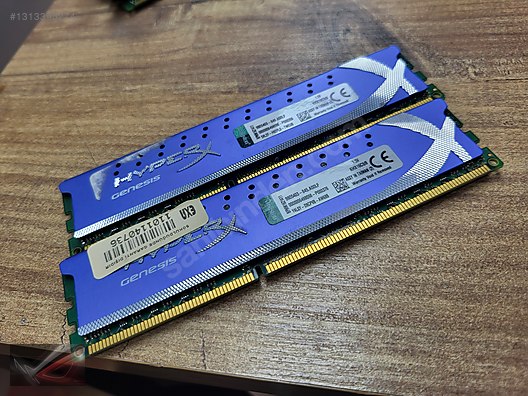 Kingston Hyper X Genesis 2x8 16gb 1600mhz ddr3 ram on sahibinden